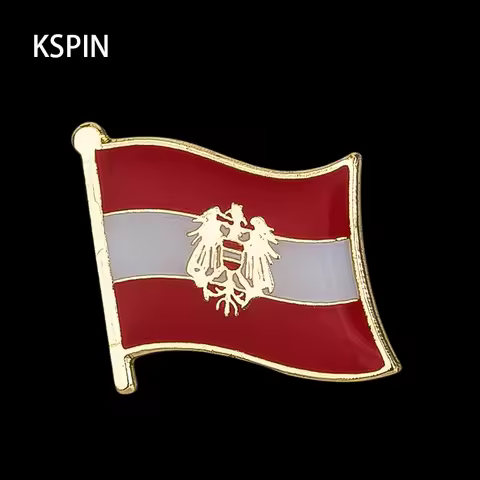 Austria Flag Badge Brooch Natinal Lapel Pins Flag Lapel Pins Country Flag Badge