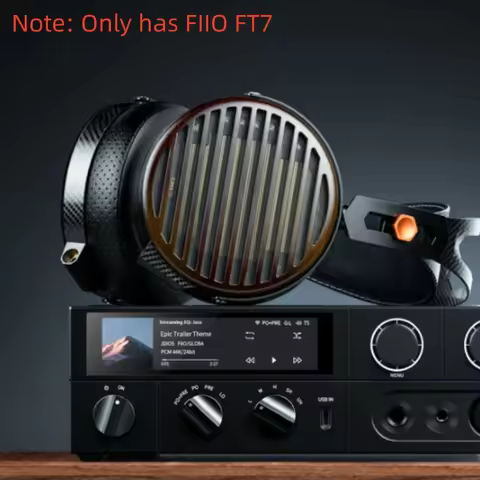 FiiO FT7 Headphone Open-Back Planar 106mm Planar Gold Diaphragm Carbon Magnetic Monitor Earphones Fi