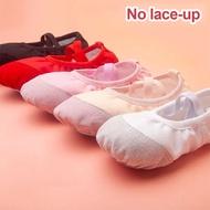 Lace-Up Free รองเท้าเต้นรำสำหรับเด็ก Body Training Ballet Leather Head Soft-Soled Training Shoes Ballet Supplies