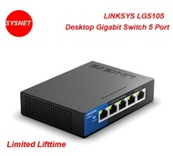 Linksys LGS105 Desktop Gigabit Switch 5 Port ความเร็ว 10/100/1000 Mbps เคสเหล็ก