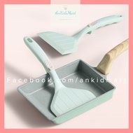 Tamagoyaki Premium Silicone Frying Spoons (With Tamagoyaki Pan)