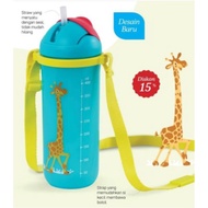 Kiddos Tumbler 500Ml Tupperware Botol Minum Dengan Sedotan