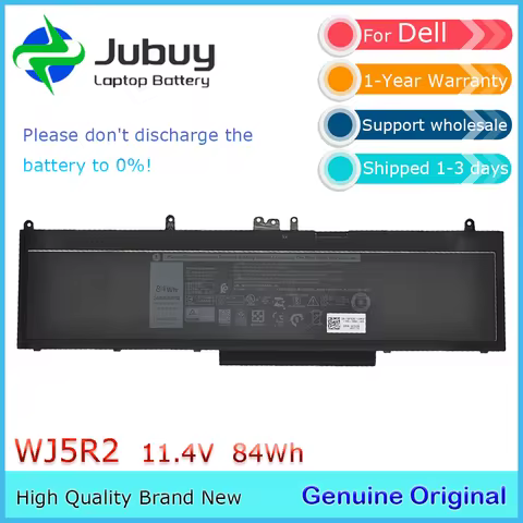 New WJ5R2 84Wh Laptop Battery for Dell Latitude E5570 Precision 3510 04F5YV 0G9G1H