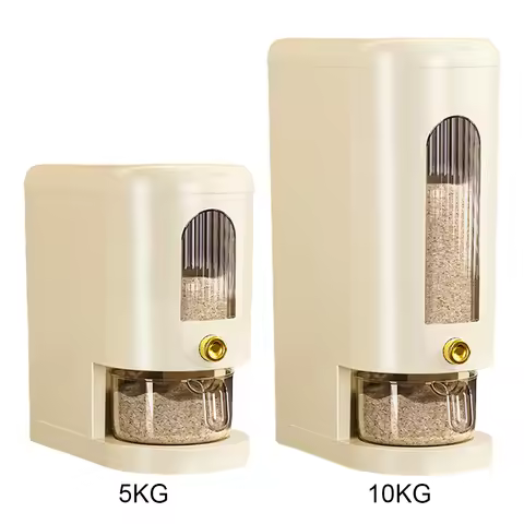 5/10KG Automatic Cereal Dispenser Storage Box Automatic Rice Dispenser Insect-Proof Large Capacity S