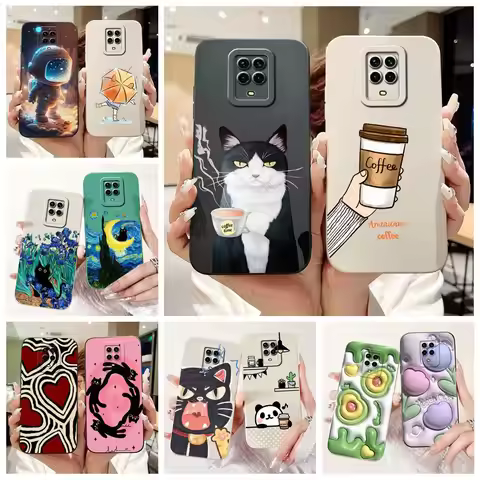 For Xiaomi Redmi Note 9 Pro Case Note 9S New Fashion Painted Cover Soft TPU Shockproof Phone Case Fo
