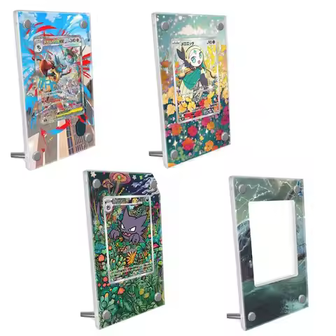 Ptcg Card Display Case Meloetta Haunter Lugia Lucario Anime Game Card Extended Art Psa Card Display 