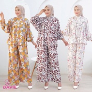 DAVIE One Set | Miss Set Women's Rayon Suit Comfortable Premium Rayon PuffySMOKE Women Set Clothes 2