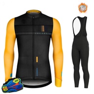 2023 Winter thermal fleece Set Cycling Clothing Cycling Jersey Set Sport riding bike MTB clothing Bib Pants Warm sets