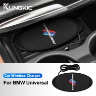 For BMW Universal Car Wireless Charger Pad Ql Phone Fast Charging Mat PVC Car Interior Accessories