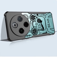 Airbag Case For VIVO V30E V40E V40 V50 V60 V70 V70E FE Pro Lite 4G 5G Casing Anime violent bear Shoc