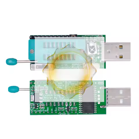 CH341A Gd25LQ64 V1.7 Programmer with 1.8V Level Shift, W25Q64FW and W25Q128FW plus Adapter Board