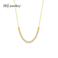 MJ Jewellery Gold Beaded Necklace R175  375 Gold & 916 Gold