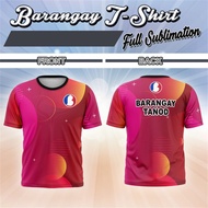 Summer BARANGAY TANOD Sublimation Men's and Women's Uniform T-shirt