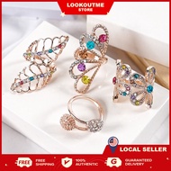 Kerongsang Cincin Tudung RIng Brooch Emas Korea Bangkok Scarf Buckle Muslimah Hijab Pins Fashion Jewellery Murah Borong