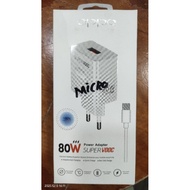 OPPO VOOC Fast Charging Charger Type-Micto & Type-C Original 80watt and 120watt