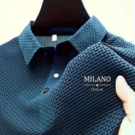 TEMU เสื้อเชิ้ตผู้ชาย Larsen OBM สีพื้น ระบายอากาศดี น้ำหนักเบา - ผ้าโพลีเอสเตอร์ยืดหยุ่น คอปกคลาสสิ