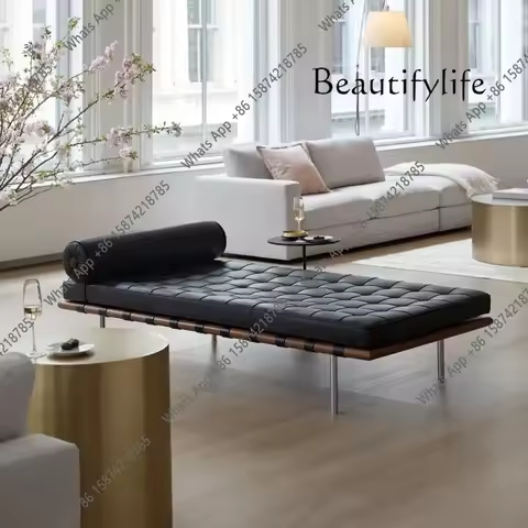 J Living Room Bed Barcelona Sofa Bed Recliner Modern Leather Simple Office Hotel Designer Divan Derm