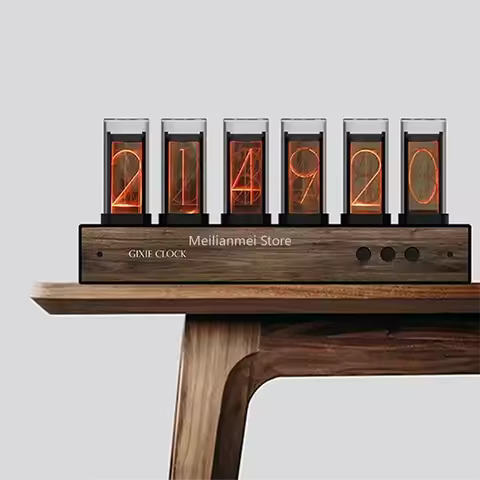 RGB Digital LED Clock Desktop decoration Wood Silent Luxury Electronic Desktop Clock Vintage Clocks 