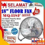 SELAMAT 18 inch Industrial Floor Fan (18") Kipas Lantai SIRIM Wall Stan Table Fan