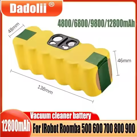 14.4V 6800mAh For iRobot Roomba Battery 500 600 700 800 900 595 620 650 780 890 Battery For Roomba V