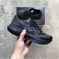 [spots] 2023 Ready stock Saucony Triumph Shock Absorption Running Shoes Sneakers All black