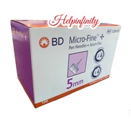 BD Micro-Fine Pen needles 5mm x 0.25mm (31G) 100s