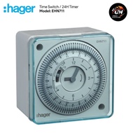 HAGER EHN711 24HRS TIMER SWITCH -SQAURE (112073)