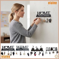 ELAINE Key Holder, Black Metal Key Hanger,  with Screws Accessories Key Wall Hook Home Organizer