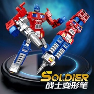 Robot Puzzle Decompression pen/transformers pen /optimus prime pen/god of war/transformers robot