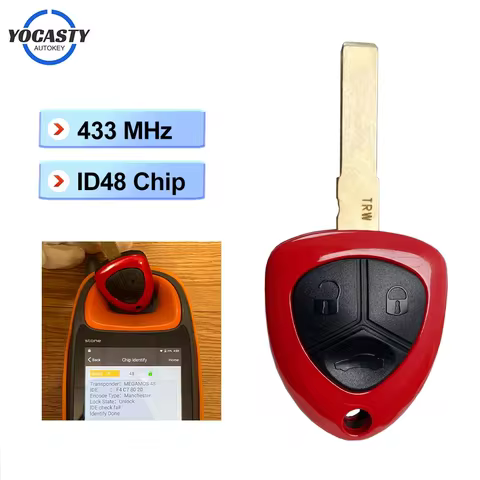 YOCASTY 433MHz ID48 Chip Remote Smart Car Key For Ferrari 458 Italia California 599 GTB Fiorano FF 2