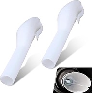 2 PCS Ford Fuel Filler Funnel, 6.9" x 0.8" x 1.7" Plastic Waterproof Oil Resistant Fuel Tank Funnel 