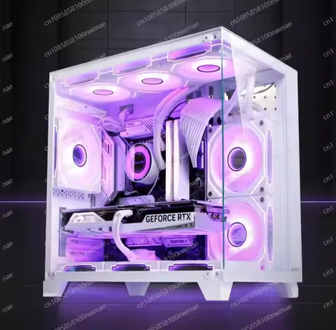 2025 New Style Core I7 14th 14700K 16G DDR5 RTX5060 Gaming PC Desktop with ATX Mid Tower & Fan for B