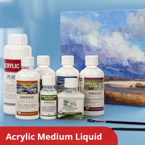 100/280 ml Acrylic Paint Special Blend Liquid Acrylic Fluid Medium Paint Thinner Gloss Matte Paintin