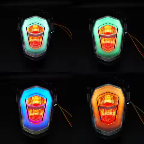 Motorcycle LED Taillight Brake Tail Light rear turn signal Indicator Lamp for Yamaha Y16ZR LC135 FI 