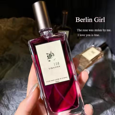 Unique Men's Warm Cologne Perfume, 50ml, Sandalwood Temple Scent, Fresh and Light Woody Fragrance, E