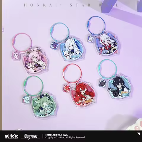 miHoYo Game Official Honkai Star Rail Acrylic Pendant Black Swan Sparkle Misha Acheron Kafka Anime K