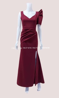 A.MI.HAN. WOMEN PUFF SLEEVE FILIPINIANA/ELEGANT Long /wedding/debut/formal event/casual Ladies Gown 