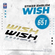 Toyota Wish Ane10 Ane11 Bonnet Sticker