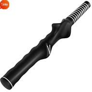 SHLY Golf Club Grip, Black Left-Handed Golf Swing Training Grip,  Right-Handed Universal Golf Traine