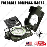 K4074 Military Compass Portable Metal Lensatic Pocket Watch Compass Outdoor Camping Hiking Travel Pe