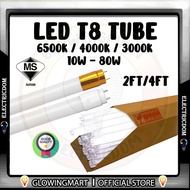 LED TUBE T8 Lampu Kalimantang 2FT/4FT 10W 18W20W 30W 45W 60W 80W Ceiling Wall Light Home Lighting Pa