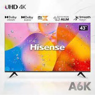 HISENSE A6K 43'' Smart TV with Wall Mount Bracket Free Next Day Delivery