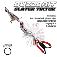 Lure Casting Gabus Toman Buzzbait Mini Slater Tiktok Super Berisik Umpan pancing