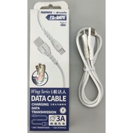 PRODA PD-B47A PD-B47m PD-B47i WING SERIES DATA CABLE FOR TYPE-C IPhone MIRCO (1000MM) (3A) - White