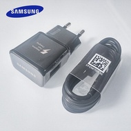 อะแดปเตอร์ไฟ USB Samsung Galaxy ที่ชาร์จความเร็วสูงสายเคเบิล9V1.67A ชาร์จเร็วชนิด C สำหรับ Galaxy S10 S8 S9 S20 Note 10 20 Plus