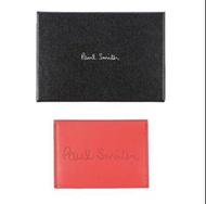 Paul Smith 絕版~西班牙製造！精品牛皮信封式、卡片夾、名片夾、零錢包、鈔票夾、信用卡夾