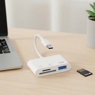 3-in-1 Type-C  OTG , SD  Micro SD  Pembaca Kad 3 dalam 1 Type-C OTG untuk SD & Micro SD
