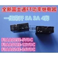 [5PCS] Fujitsu Relay F3AA005E 012E F3AA024E 3A 5A 4 Pins 12V 24V