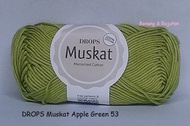 HARGA KHUSUS DROPS Muskat hijau apel benang rajut import impor cotton