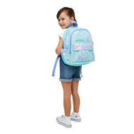 【0.4kg 超輕護脊】兔仔款 14L 護脊書包 36 cm兒童背囊 | 綠色 兒童旅行袋｜中小學背包 ｜平行進口